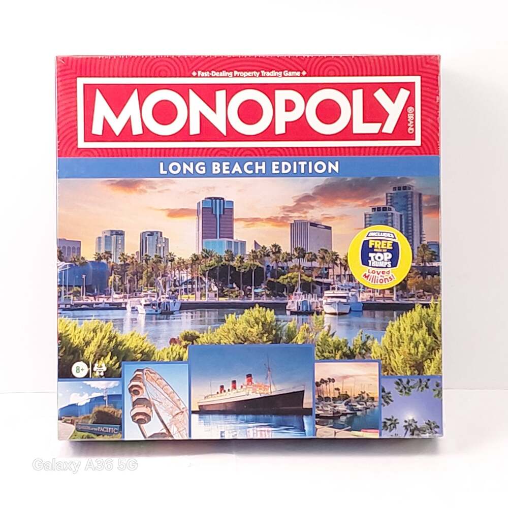Monopoly Long Beach Edition Board Game Top Trumps New Sealed